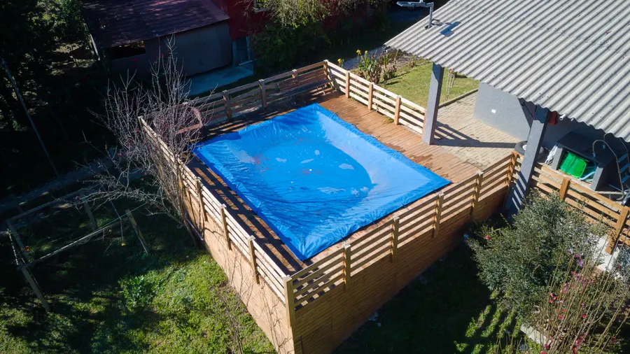 Área da piscina